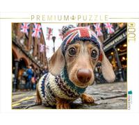 CALVENDO Puzzle Chien Mignon de Londres - Puzzle Amusant pour Les Fans du Royaume-Uni - 1000 pièces - 64 x 48 cm