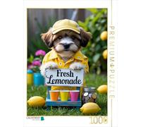 CALVENDO Puzzle Chien Vend Limonade - Été, Mignon et Original | 1000 Pièces Lege Taille 48x64cm Photo Puzzle pour Heures de Bonheur