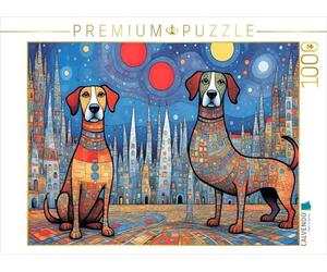 CALVENDO Puzzle Chiens colorés - Parfait imparfait | 1000 pièces 64 x 48 cm Puzzle Photo pour des Heures heureuses