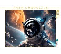 CALVENDO Puzzle Chihuahua Astronaut in Space | 1000 pieces, finished size 25.2 ×