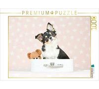 CALVENDO Puzzle Chihuahua Mignon avec Ourson 1000 Pieces 64 x 48 cm from Natalie Eckelt
