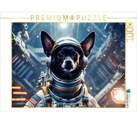 CALVENDO Puzzle Chihuahua spaceman in a spaceship | 1000 pieces, finished size 2
