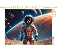 CALVENDO Puzzle Chihuahua spaceman on the moon | 1000 pieces, finished size 25.2
