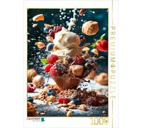 CALVENDO Puzzle Chocolate and vanilla ice cream with fresh fruit and dried oats