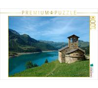 CALVENDO Puzzle Church by the Roselend Reservoir | 1000 pieces, finished size 25