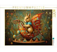 Puzzle · La Magie du Cirque avec Fantaisie | É uil sur une balançoire fantaisie · 1000 pièces · Format assemblé 64 × 48 cm · CALVENDO Puzzle