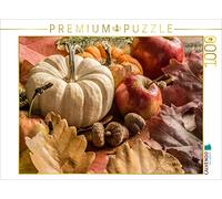 CALVENDO Puzzle Citrouille, Pommes, Glands et Feuilles d'automne 1000 pièces Taille de la Pose 64 x 48 cm Photo Puzzle Image de Daniel drôle