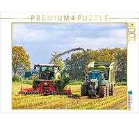 CALVENDO Puzzle Claas Jaguar 950 et Fendt 724 Vario avec l'autochargeuse Fendt Tigo 65 XR D 1000 Pieces 64 x 48 cm from Andreas Jannusch