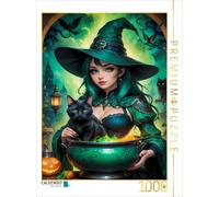 Puzzle · Sorcière Classique avec Potion Magique intéressante | Sorcières blanches sensuelles dans des scènes enchanteresses · 1000 pièces · Format assemblé 64 × 48 cm · CALVENDO Puzzle