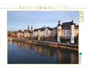 CALVENDO Puzzle Coblence - La Rive de la Vieille Ville dans la Chaude lumière du Soir. 1000 Pieces 64 x 48 cm from Jutta Heußlein