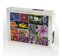 CALVENDO Puzzle Perennial Flower Collage | 1000 pieces, finished size 25.2 × 18.