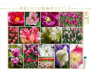 CALVENDO Puzzle Collage de Tulipes 1000 Pieces 64 x 48 cm from Martina Cross