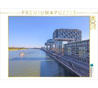 CALVENDO Puzzle Cologne - Crane houses | 1000 pieces, finished size 25.2 × 18.9