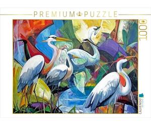 CALVENDO Puzzle Colonie Héron | 1000 pièces Taille de la Pose 64 x 48 cm Puzzle Photo pour des Heures heureuses