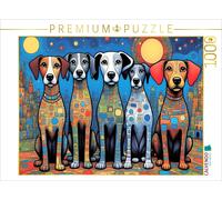 CALVENDO Puzzle Colorful dogs - we are colorful and that's a good thing | 1000