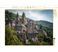 CALVENDO Puzzle Conques, the village | 1000 pieces, finished size 25.2 × 18.9 in