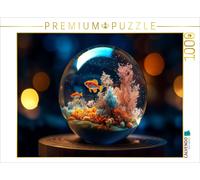 CALVENDO Puzzle Coral reef with fish in a glass sphere | 1000 pieces, finished s