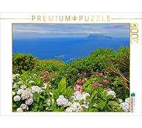 CALVENDO Puzzle côte escarpée avec vue sur Corvo sur l'île des Açores Flores 2000 pièces Puzzle paysage | 2000 pièces taille de la pose 90 x 67 cm Puzzle photo pour des heures heureuses