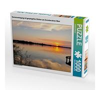 CALVENDO Puzzle Coucher de Soleil avec des Nuages en Miroir au Zwischenahner Meer 1000 Pieces 64 x 48 cm from Christine Bienert