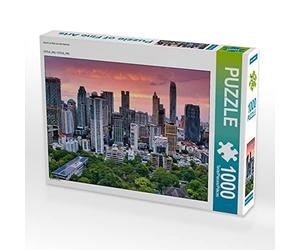 CALVENDO Puzzle Coucher de Soleil dans la Cité des Anges 1000 pièces Taille de la Pose 64 x 48 cm Photo Puzzle Image de Bernd Hartner