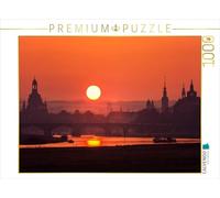 CALVENDO Puzzle Coucher de Soleil sur la Vieille Ville de Dresde 1000 Pieces 64 x 48 cm from Stefan Becker