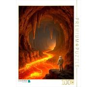 CALVENDO Puzzle Coulées de Lave dans Une Grotte | 1000 pièces de Ponte 48 x 64 cm Puzzle Photo pour des Heures heureuses