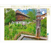 Puzzle CALVENDO Jardin paysan avec une fontaine | 1000 pièces, format assemblé 6