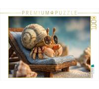 CALVENDO Puzzle Crabe en Mode Vacances | 1000 pièces 64 x 48 cm Puzzle Photo pour des Heures heureuses