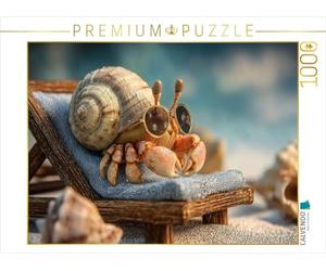 CALVENDO Puzzle Crabe en Mode Vacances | 1000 pièces 64 x 48 cm Puzzle Photo pour des Heures heureuses