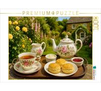 CALVENDO Puzzle Cream Tea in Cornwall | 1000 pieces, finished size 25.2 × 18.9 i