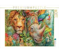 CALVENDO Puzzle Créatures Animales de la Jungle | 1000 Pièces Taille 64x48cm Photo Puzzle Heures Heures