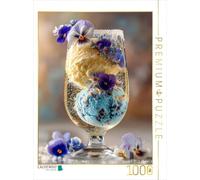 CALVENDO Puzzle crème glacée Rencontre du vin Mousseux | 1000 pièces de Taille de la Pose 48 x 64 cm Puzzle Photo pour des Heures heureuses