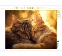 CALVENDO Puzzle Cuddle time - Cats cuddle up to each other | 1000 pieces, finish