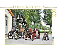 CALVENDO Puzzle Dampf,- Traktor - Kran - Roodlokomotive | 1000 Teile Lege-Größe