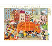 CALVENDO Puzzle Das Müllauto kommt 1000 Teile Puzzle quer 1000 Pieces 64 x 48 cm from Marion Krätschmer