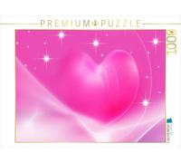CALVENDO Puzzle Das Rosa Herz 1000 Teile Puzzle quer 1000 Pieces 64 x 48 cm from Digital-Art