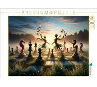 CALVENDO Puzzle de Ballet d'échecs Floral dans la lumière du Matin | 1000 pièces de Taille de la Ponte 64 x 48 cm Puzzle Photo pour des Heures heureuses