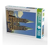 CALVENDO Puzzle de Brême - Cathédrale Saint-Pierre, gaufrage Gothique du 13ème siècle, 1000 pièces, Taille de la Ponte, 48 x 64 cm, Photo de Paul Michalzik