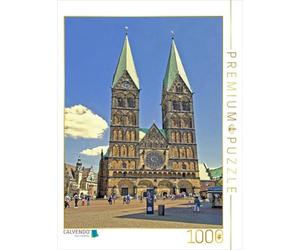 CALVENDO Puzzle de Brême - Cathédrale Saint-Pierre, gaufrage Gothique du 13ème siècle, 1000 pièces, Taille de la Ponte, 48 x 64 cm, Photo de Paul Michalzik