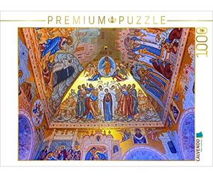 CALVENDO Puzzle Deckenmalerei in der Uspenski-Kathedrale in Tula 1000 Teile Puzzle quer 1000 Pieces 64 x 48 cm from Henning Von Loewis of Menar