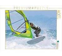 CALVENDO Puzzle Découvrez la Magie du Vent et des Vagues - Une Planche à Voile au Milieu des embruns. 1000 Pieces 64 x 48 cm from Verlag