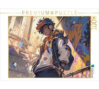 Puzzle · Der Coole Typ | Dessin cool dans le style de l'anime · 1000 pièces · Format assemblé 64 × 48 cm · CALVENDO Puzzle