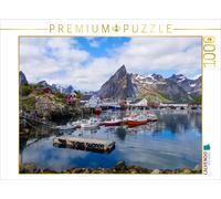 CALVENDO Puzzle Der Hafen von Hamnøya, Lofoten (Norwegen) | 1000 Teile Lege-Größ