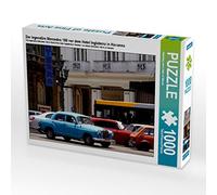 CALVENDO Puzzle Der legendäre Mercedes 180 vor dem Hotel Inglaterra in Havanna 1000 Teile Puzzle quer 1000 Pieces 64 x 48 cm from Henning Von Loewis of Menar