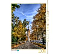 CALVENDO Puzzle Der Leipziger Turm im Herbst | 1000 Teile Lege-Größe 64 × 48 cm