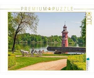CALVENDO Puzzle Der Leuchtturm am Großteich in Moritzburg 1000 Teile Puzzle quer 1000 Pieces 64 x 48 cm from wkbilder