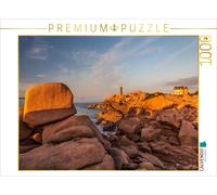 CALVENDO Puzzle Der Leuchtturm von Ploumanach an der Côte de Granit Rose, Bretag