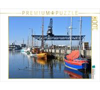 CALVENDO Puzzle Der Museumshafen im Westteil des Rostocker Stadthafens | 1000 Te