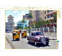 CALVENDO Puzzle Der Oldtimer Mercedes-Benz Typ 180 in Havanna | 1000 Teile Lege-