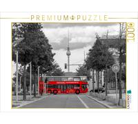 CALVENDO Puzzle Der rote Bus, Berlin | 1000 Teile Lege-Größe 64x48cm Foto-Puzzle